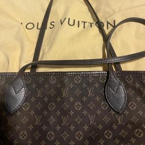 Neverfull Ebene Idylle Mm Brown Monogram Mini Lin